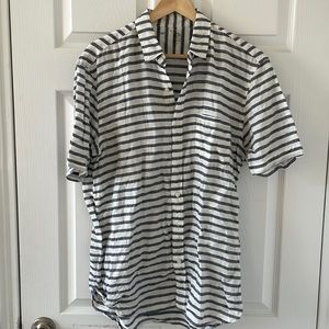 Muji Striped Linen Shirt